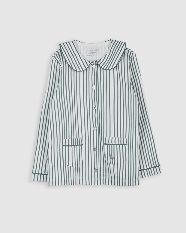 Pijama  Niño/a Camisero Rayas Deep Blue