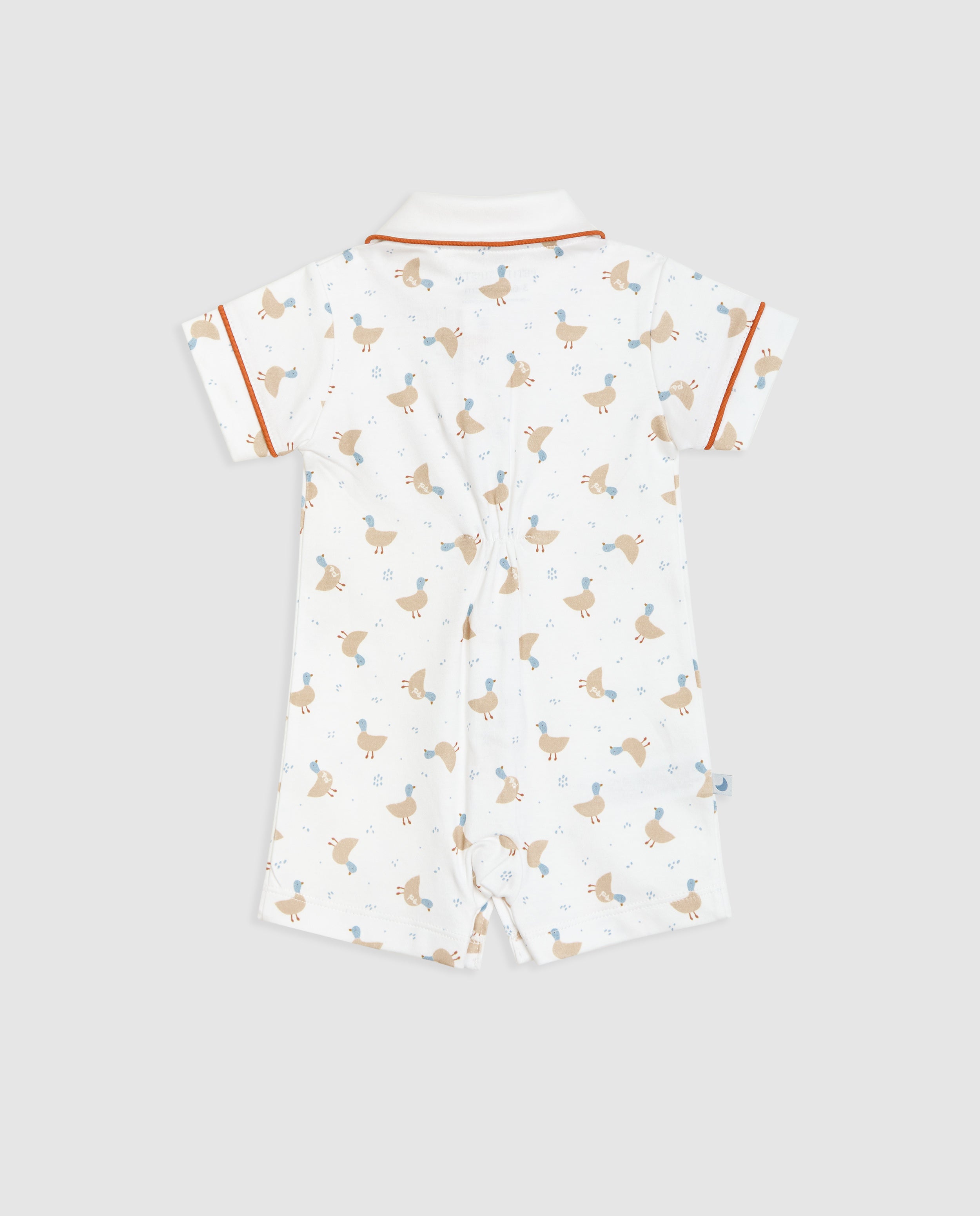 Pijama Bebé Camisero Patos Corto