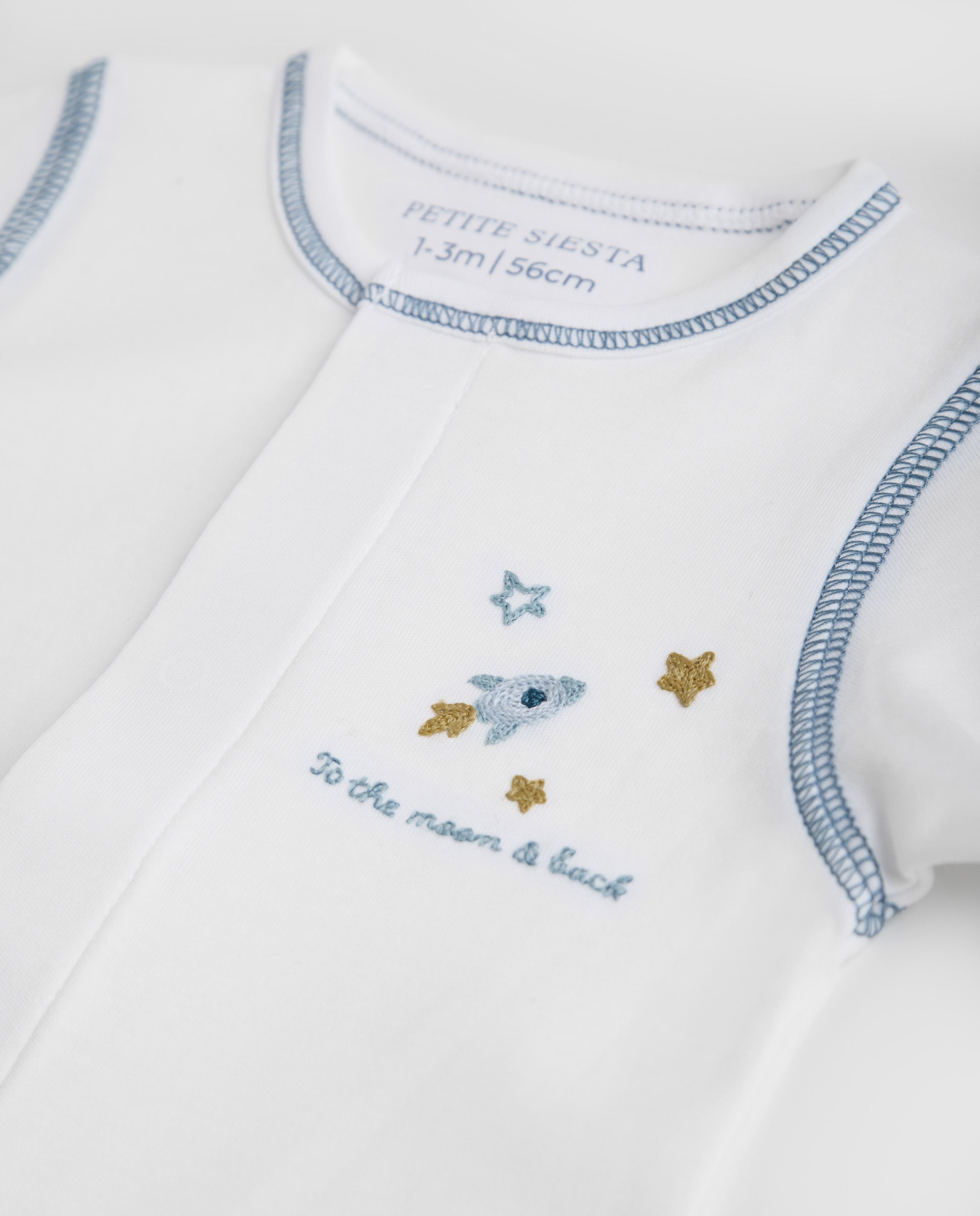 Embroidered Footless Baby Pyjama Orion