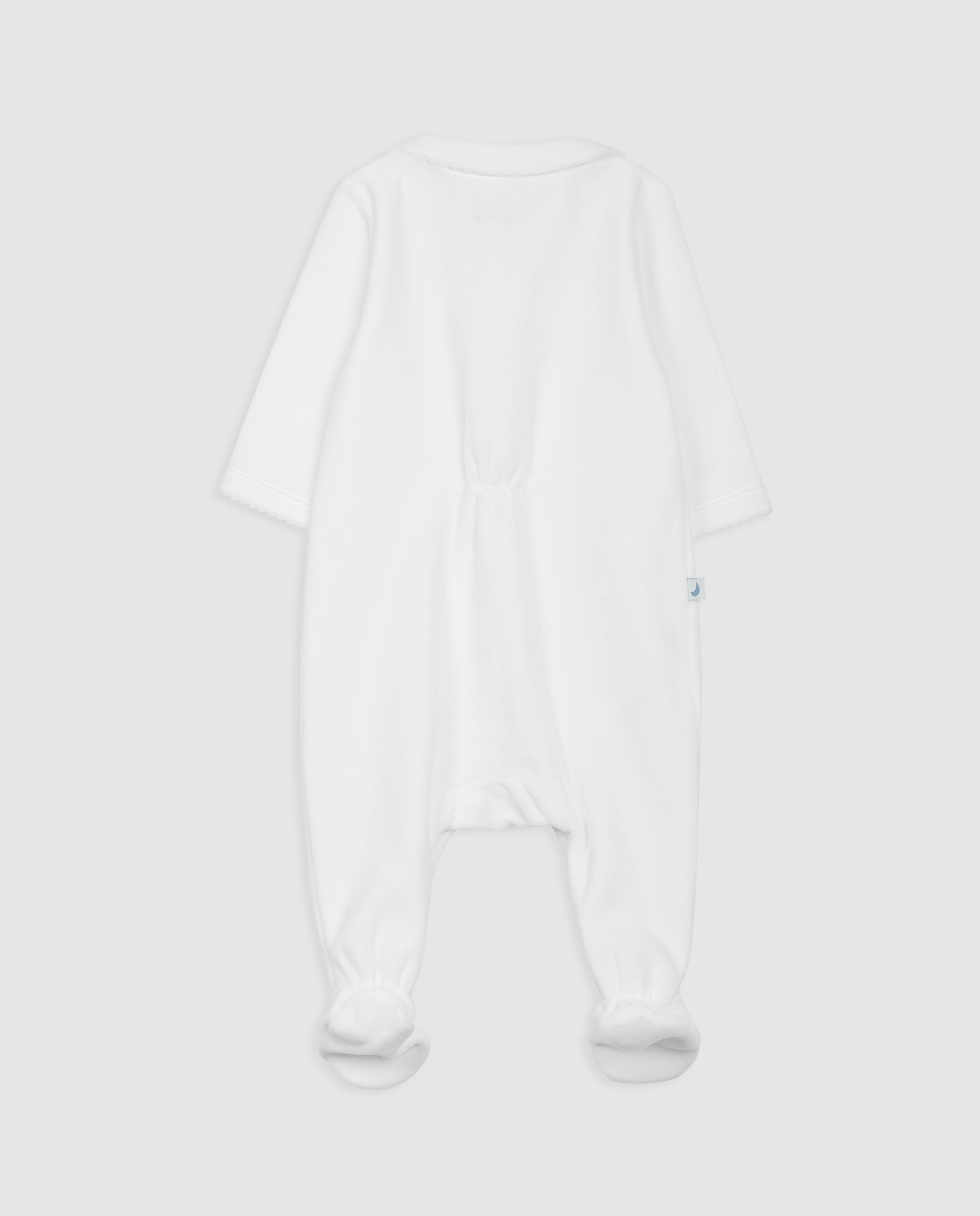 Pijama Bebé Velour Blanco