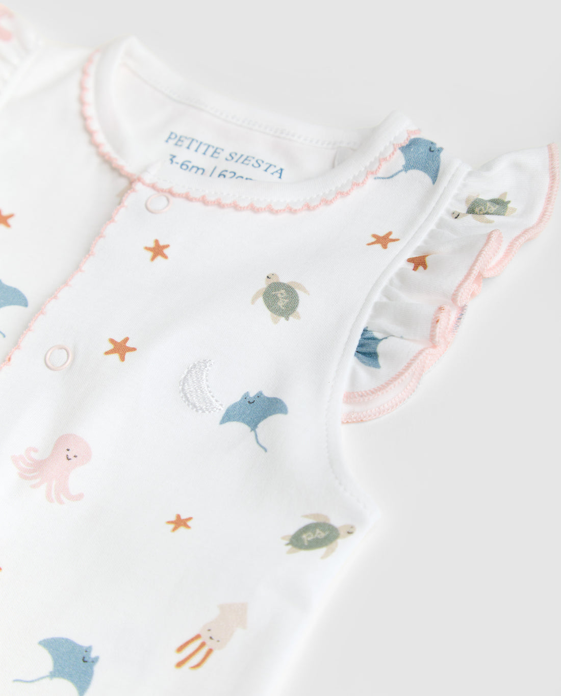 Pyjama court à volants pour bébé