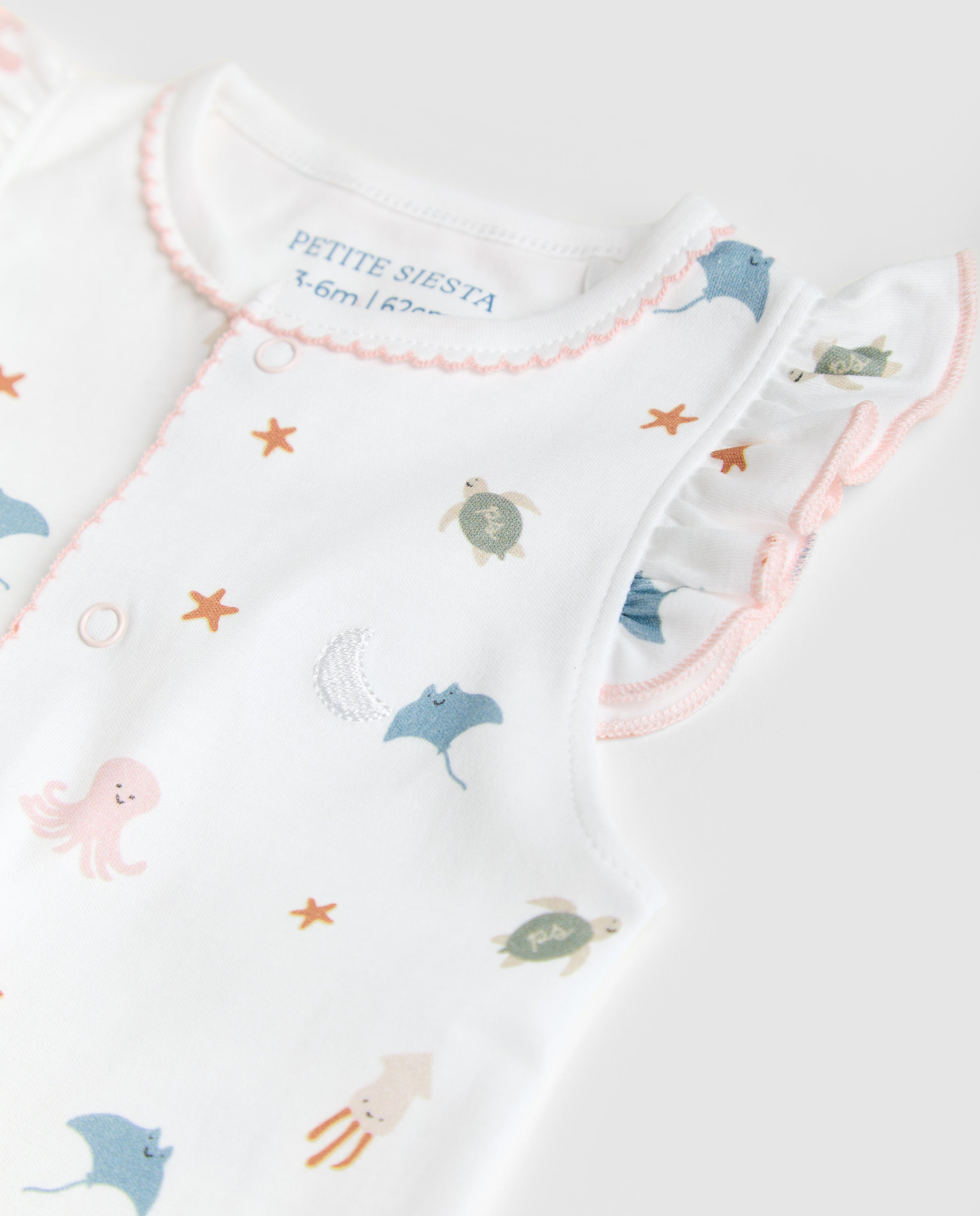 Pijama Bebé Volantes Ocean Corto