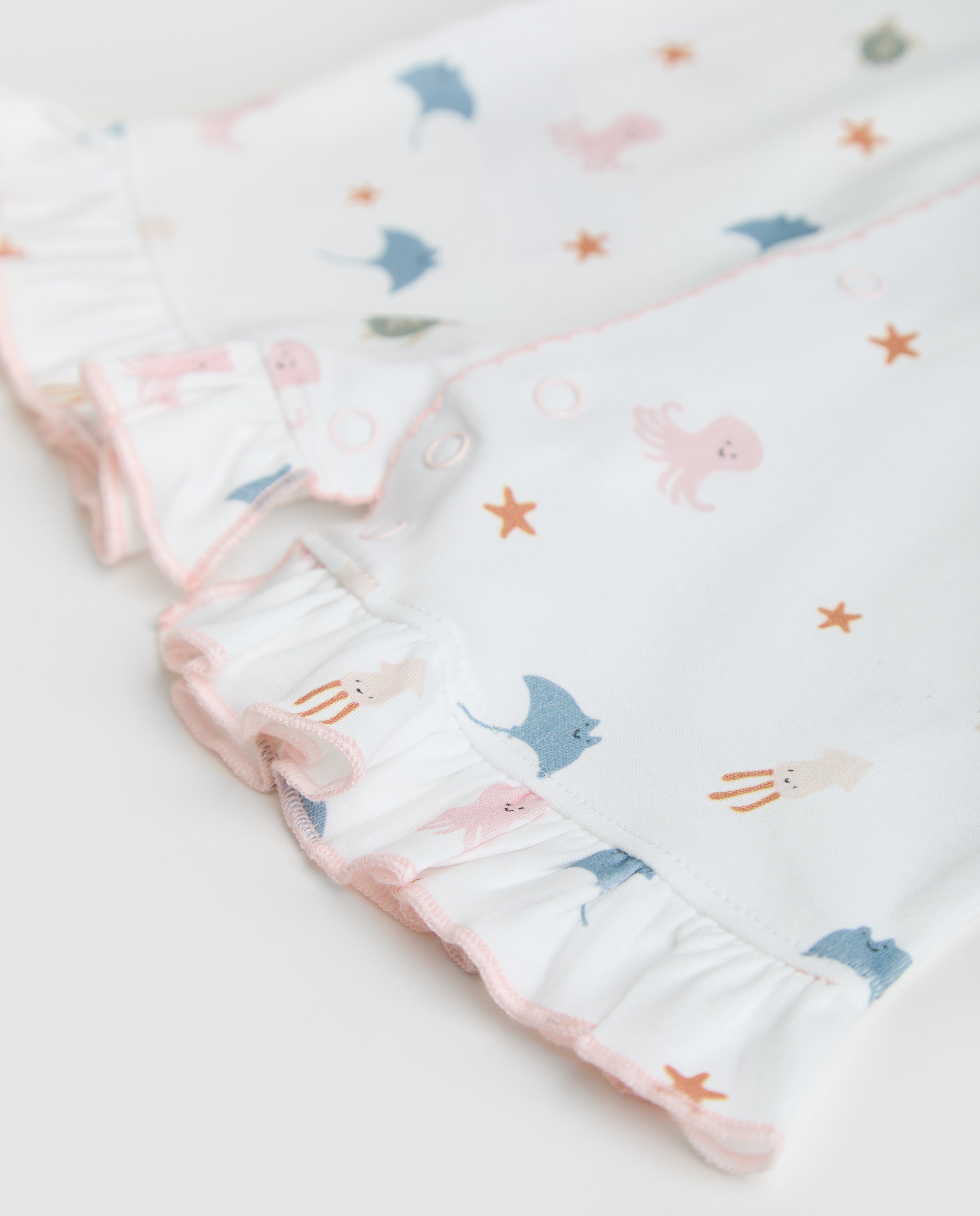 Pijama Bebé Volantes Ocean Corto