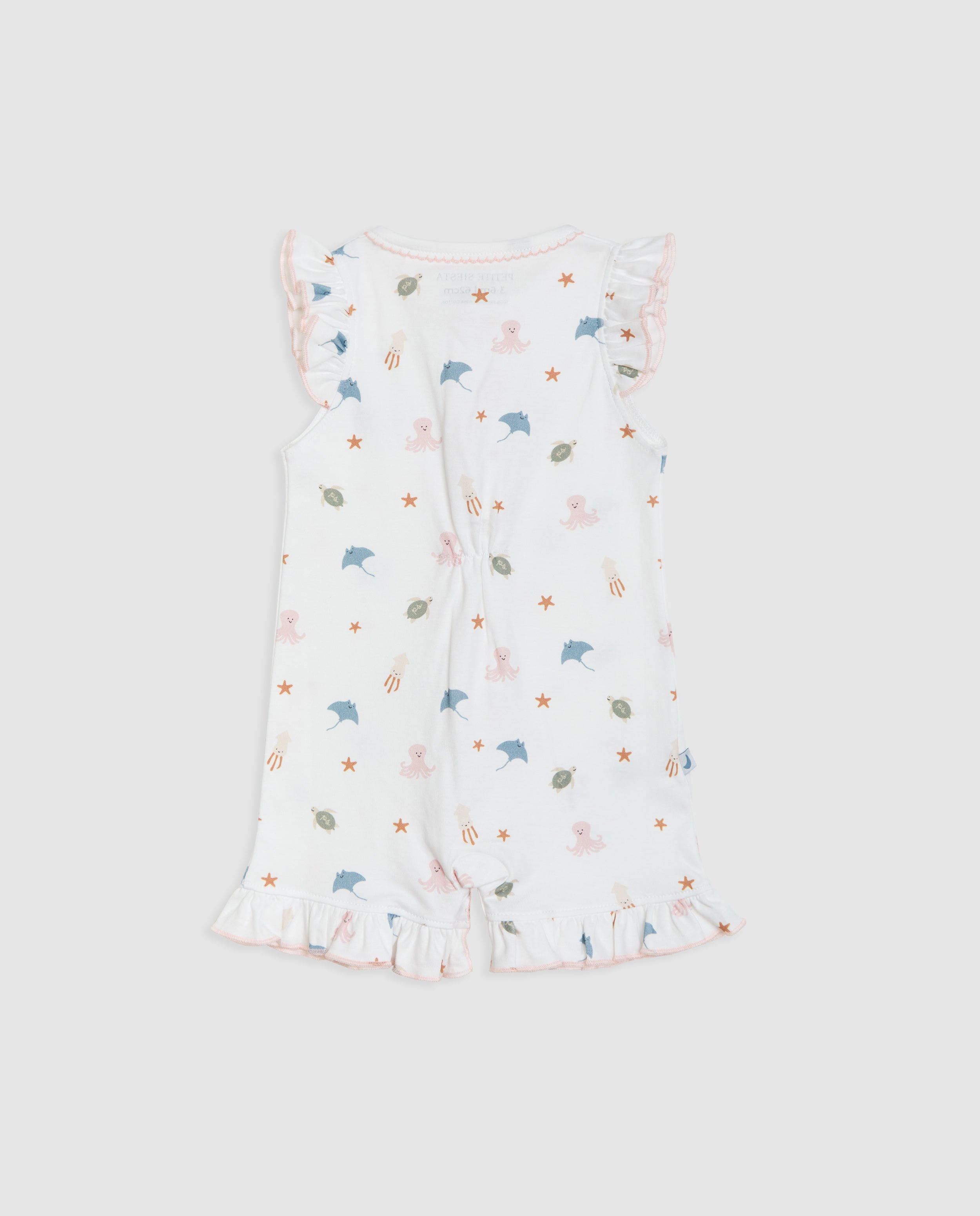 Pijama Bebé Volantes Ocean Corto