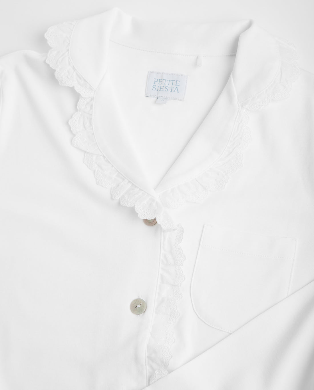 Pijama Mujer Camisero Tira Bordada