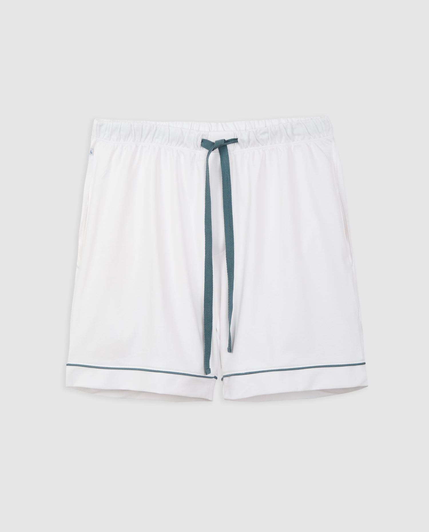 Pijama Hombre Camisero Blanco Deep Blue Corto