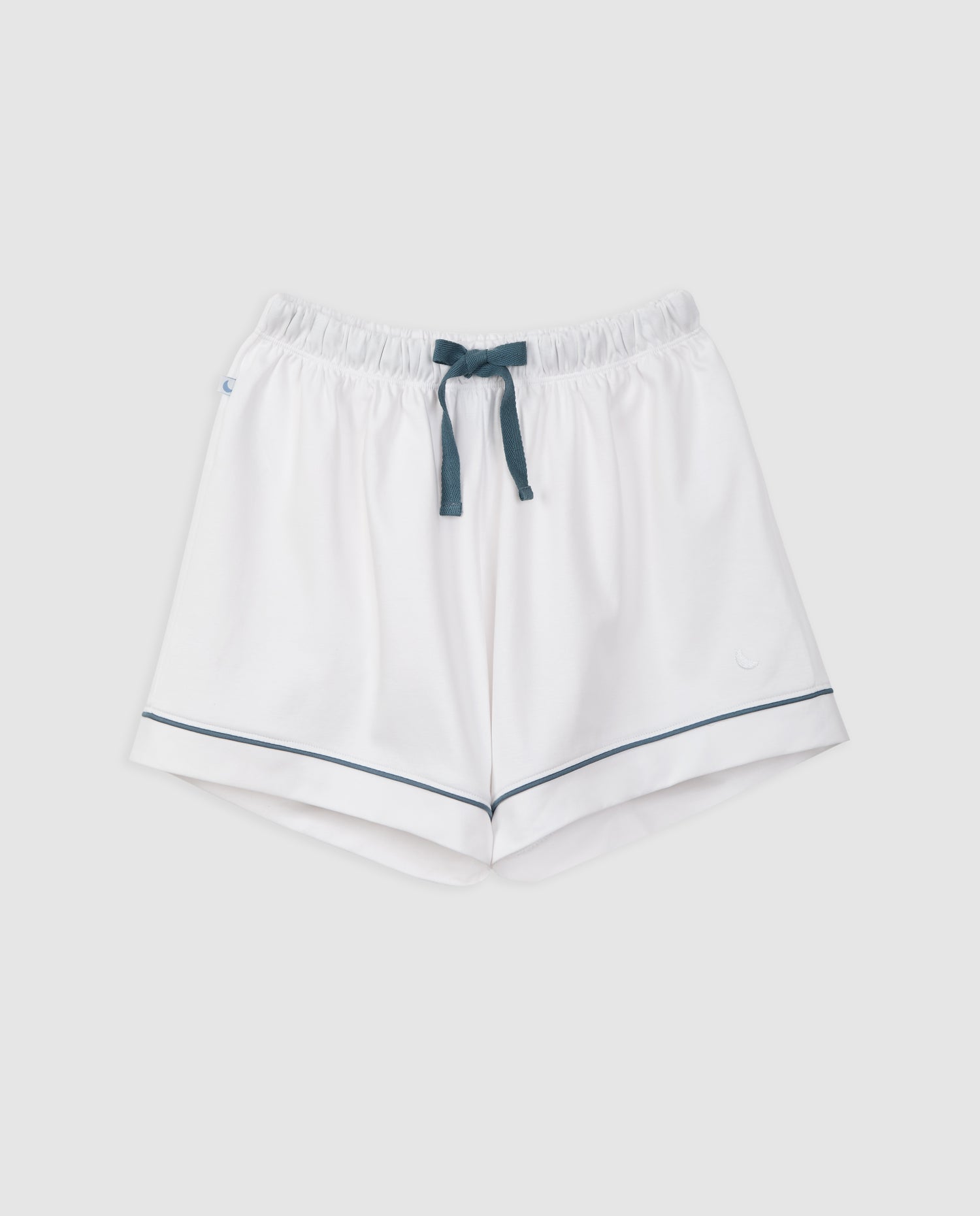 Pijama Mujer Camisero Blanco Deep Blue Corto