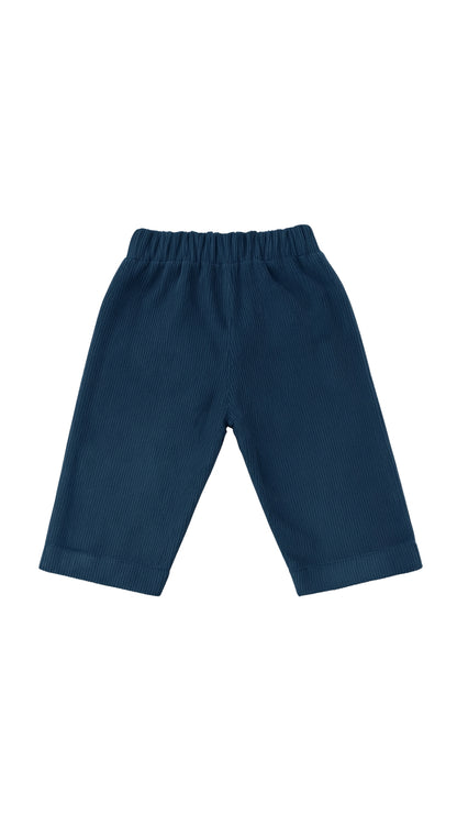 Pantalon Niña Pana Azul Vivo Morado