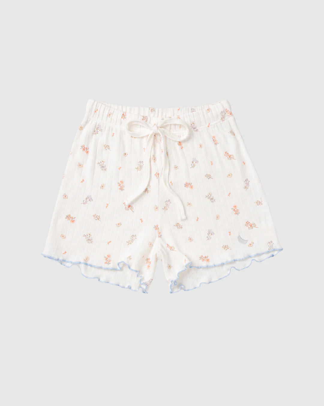 Pijama Mujer Pointelle Flores Corto