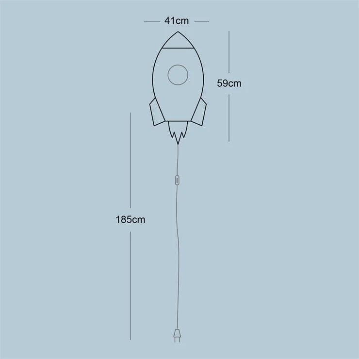 Lámpara de pared Cohete Espacial