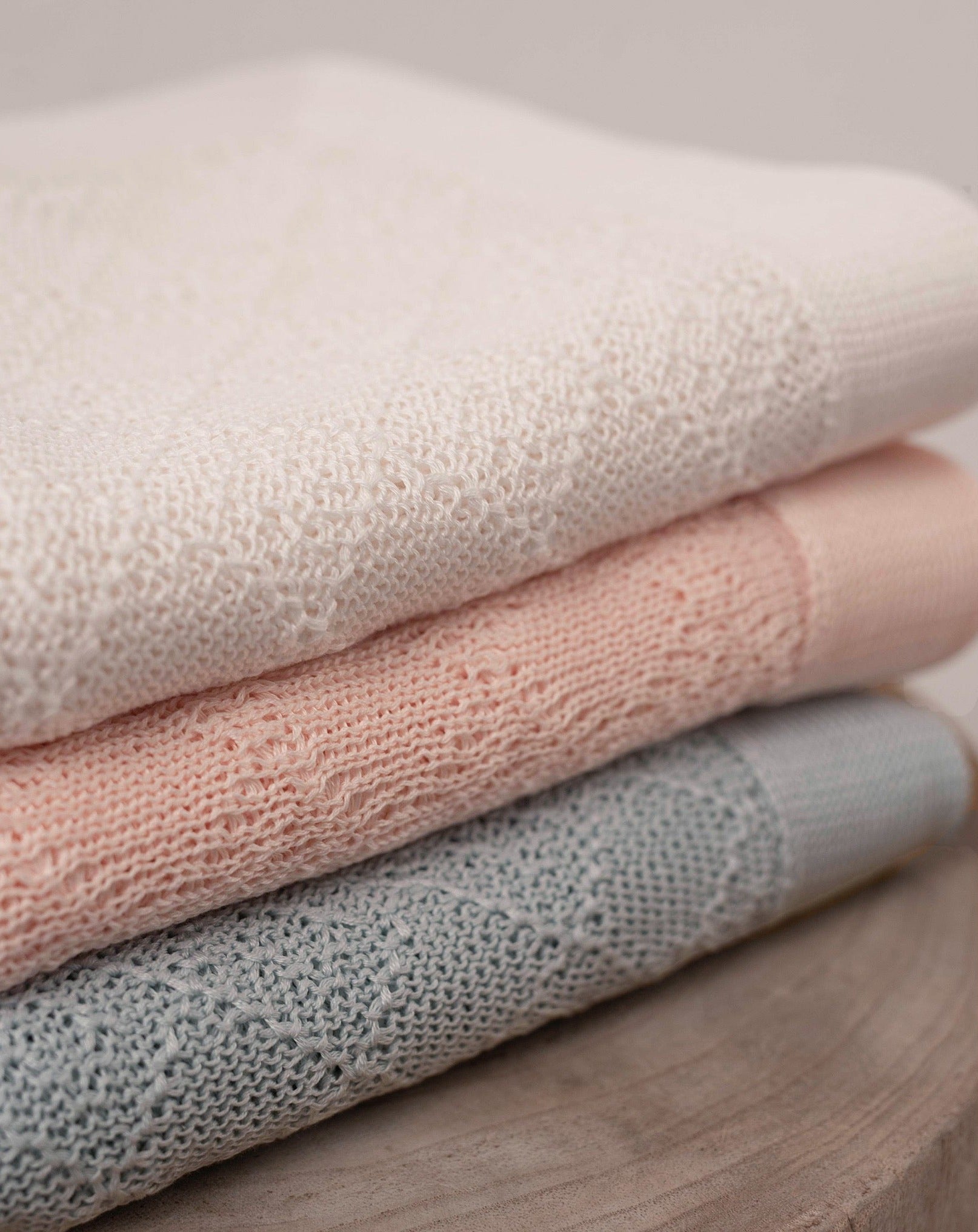 Couverture Perlé Coton Eco Blanc 