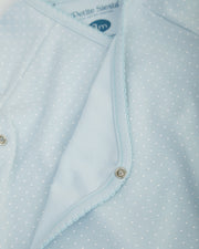 Body Kimono Azul Puntos Blancos