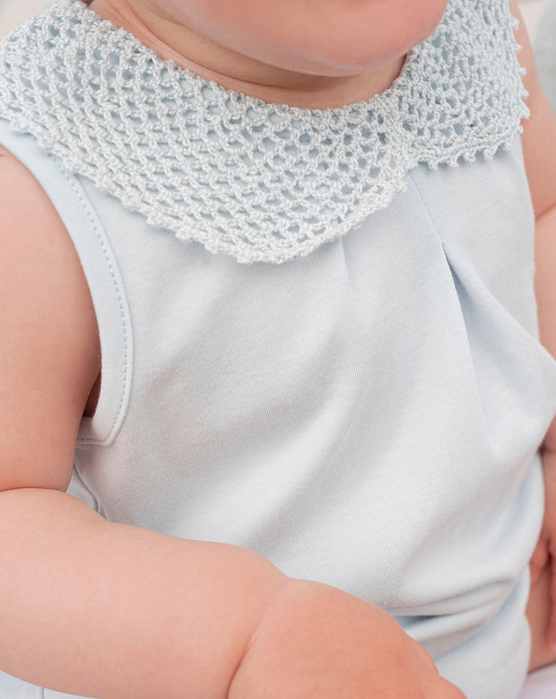 Ranita Bebé Crochet Azul