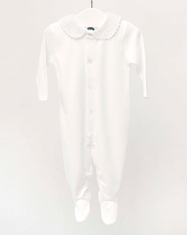 Pijama Bebé Crochet Blanco