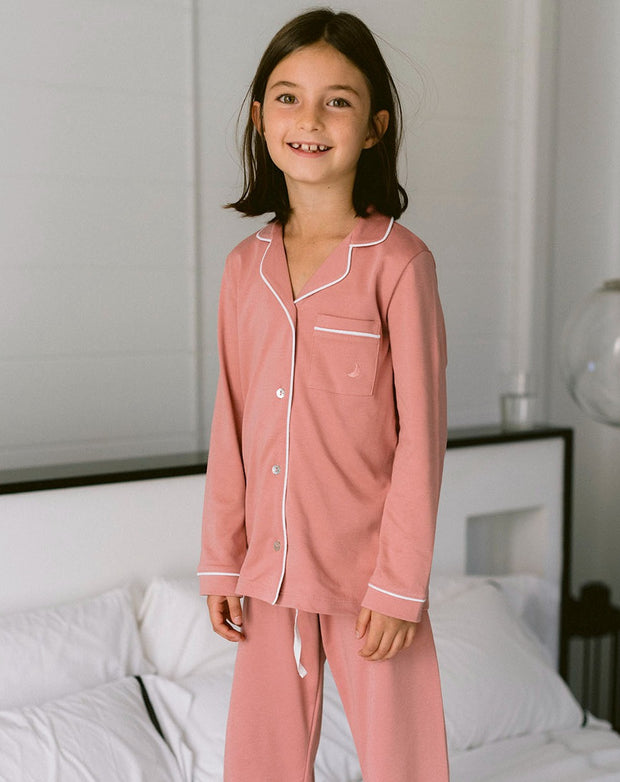Pijama Camisero Coral Berry