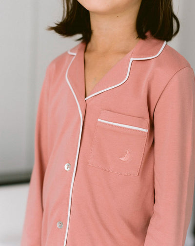 Pijama Camisero Coral Berry