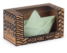 Barco Origami Menta - Juguete de Baño Oli&Carol