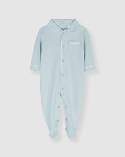Pijama Bebé Camisero Azul