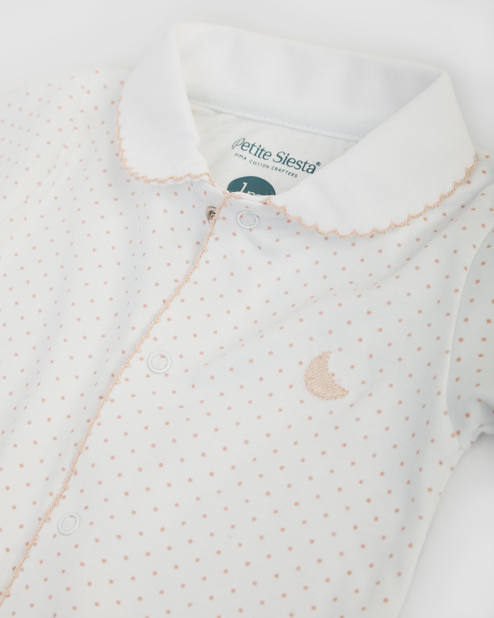 Pyjama bébé à pois roses