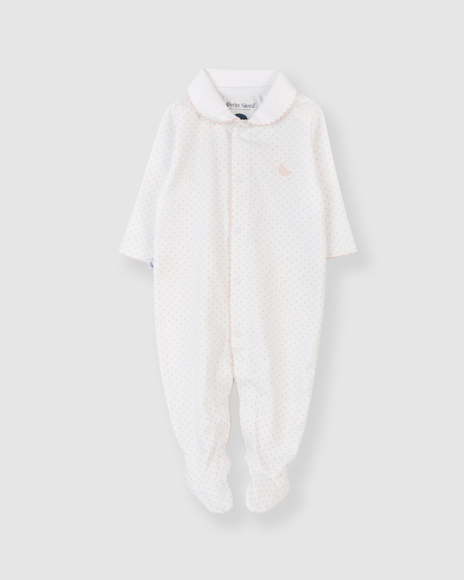 Pyjama bébé à pois roses